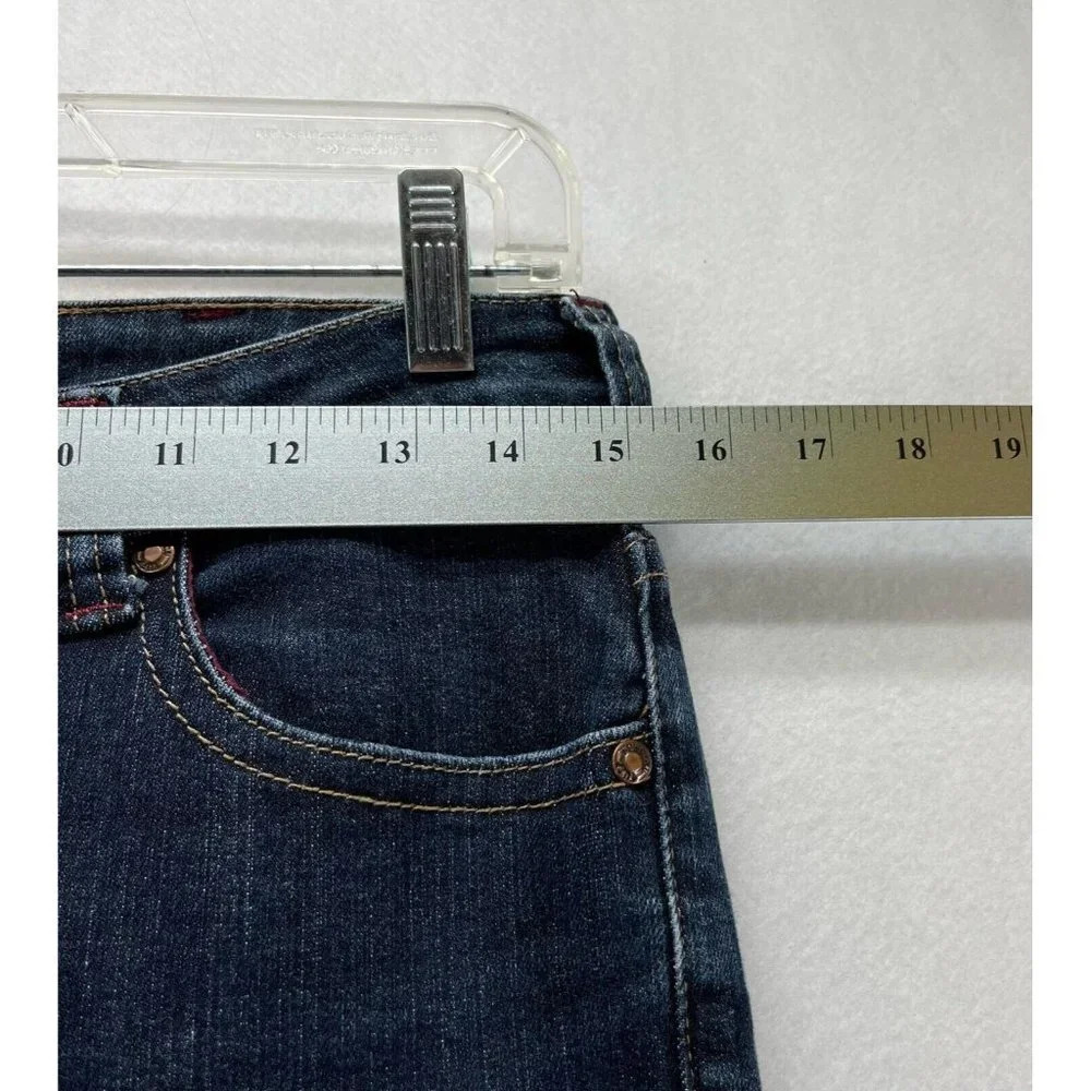 TUFF Jeans Womens Sz 28x31 Cowgirl Bootcut Stretch Dark Washed Denim Cotton Blue - Picture 9 of 10
